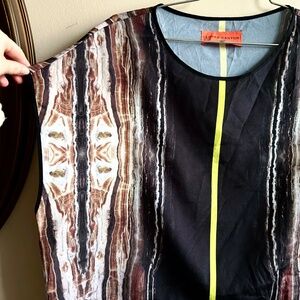 Clover Canyon by Rozae Nichols | Geode Print High-Low Top – Size M